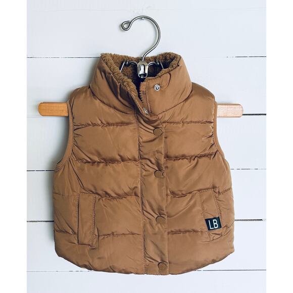Infant Boys' Little Bipsy Sherpa Lined Puffer Vest, Size 6-12 Months - Picture 1 of 4